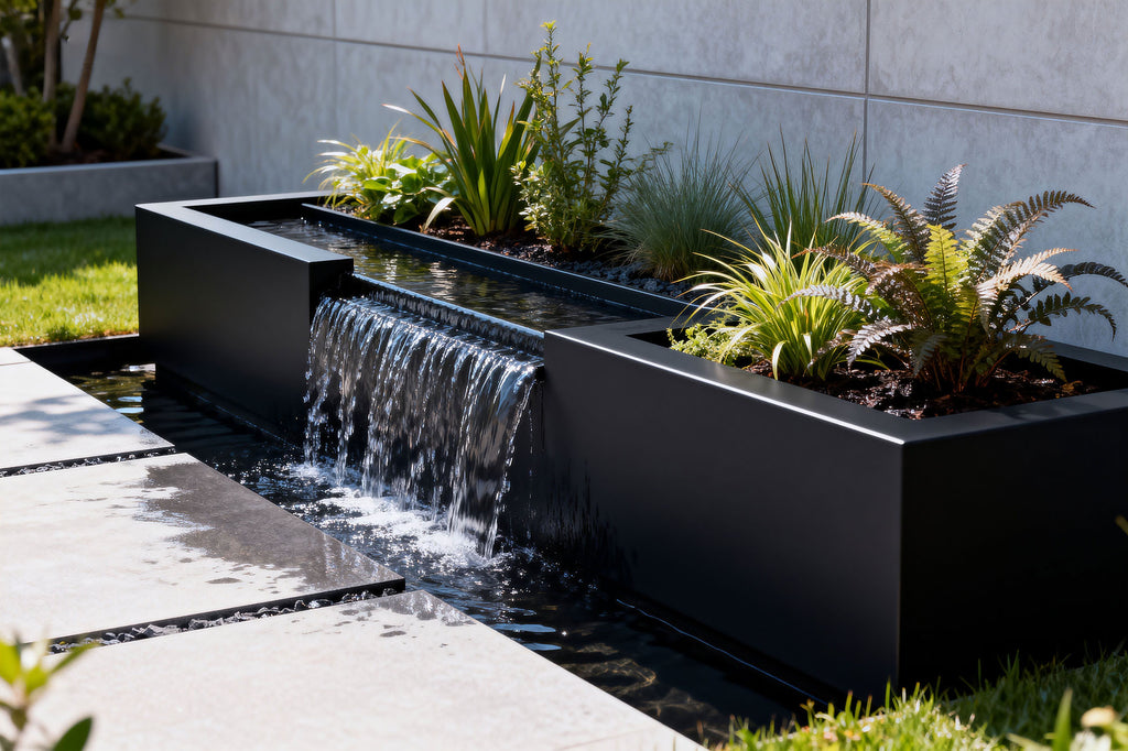 Signature Matte Black Water Planter