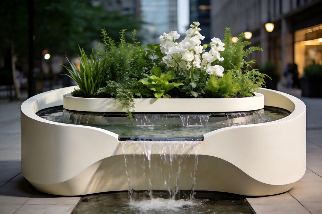 Architectural Water Feature & Planter