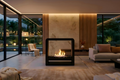 Double-Sided Panoramic Fireplace